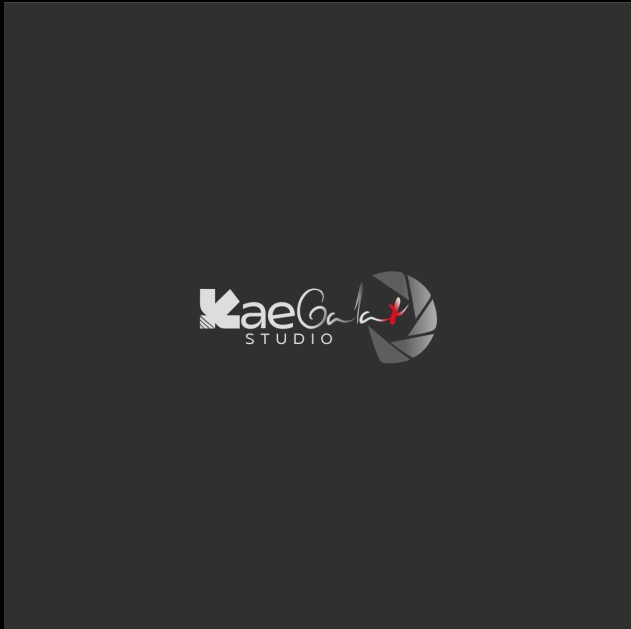 Kae Galaxy Studio logo with camera aperture mark