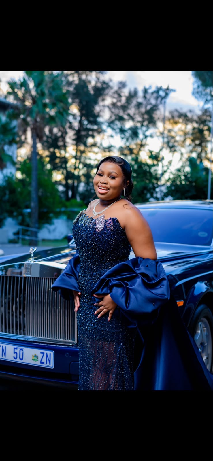 Midnight Rolls gown